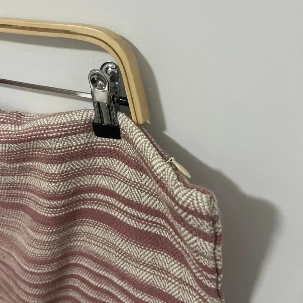 West Elm Pink Woven Sham Pillow Cover
